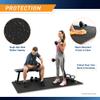 Marcy Interlocking Dual Density Rubber Top EVA Foam Home Gym Floor Mat for Exercise Equipment & Accessories MAT-46 view 4