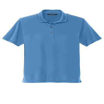 Mercer+Mettle Unisex Stretch Jersey Polo | Short Sleeve Work Polo for Men & Women, Moisture Wicking Jersey Shirt, Parisian Blue, X-Small
