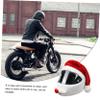CIMAXIC Santa Hat and Beard Christmas Helmet Soft Helmet Cover Scratch Resistant Lightweight Decor view 3