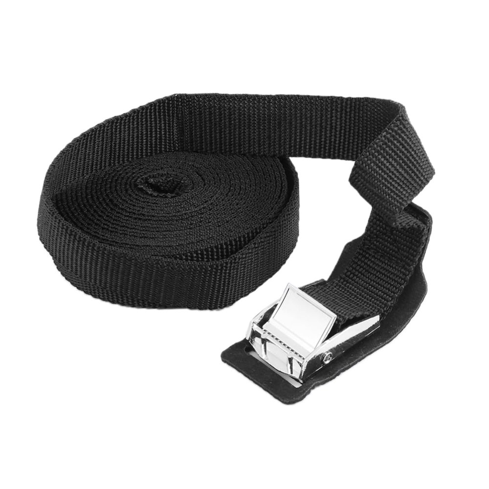 Beatifufu 2pcs Kayak Fastening Strap Heavy-Duty Cargo Binding Belt Reinforced Hook Tie Down for Outdoor Equipment Luggage and Roof Rack Use