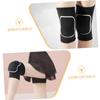 TOBBOMEY Thick Knee Pads for Volleyball Dance Skating Anti-slip Support for Girls and Women Flexible Breathable Multi-sport Use Black with White Trim view 3