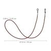 TENDYCOCO Anti-Skid Eyeglasses Holder Strap Cord - Pu Leather Glasses Chain Lanyard for Outdoor Sports, Men, Women, Kids - Comfortable and Adjustable Neck Strap (Brown) view 3