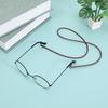 TENDYCOCO Anti-Skid Eyeglasses Holder Strap Cord - Pu Leather Glasses Chain Lanyard for Outdoor Sports, Men, Women, Kids - Comfortable and Adjustable Neck Strap (Brown) view 4