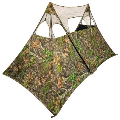 Nukem Grab & Go Hunting Ground Blind Double Up System - Mossy Oak Obsession - Lightweight & Portable - Provides Maximum Concealment (X-Large)
