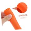 VANZACK 5pairs Comfortable Silicone Cycling Handlebar Covers Anti-Slip Design for Mountain and Road Bikes Shock-Absorbing Grip Lightweight and Durable Orange Color view 4