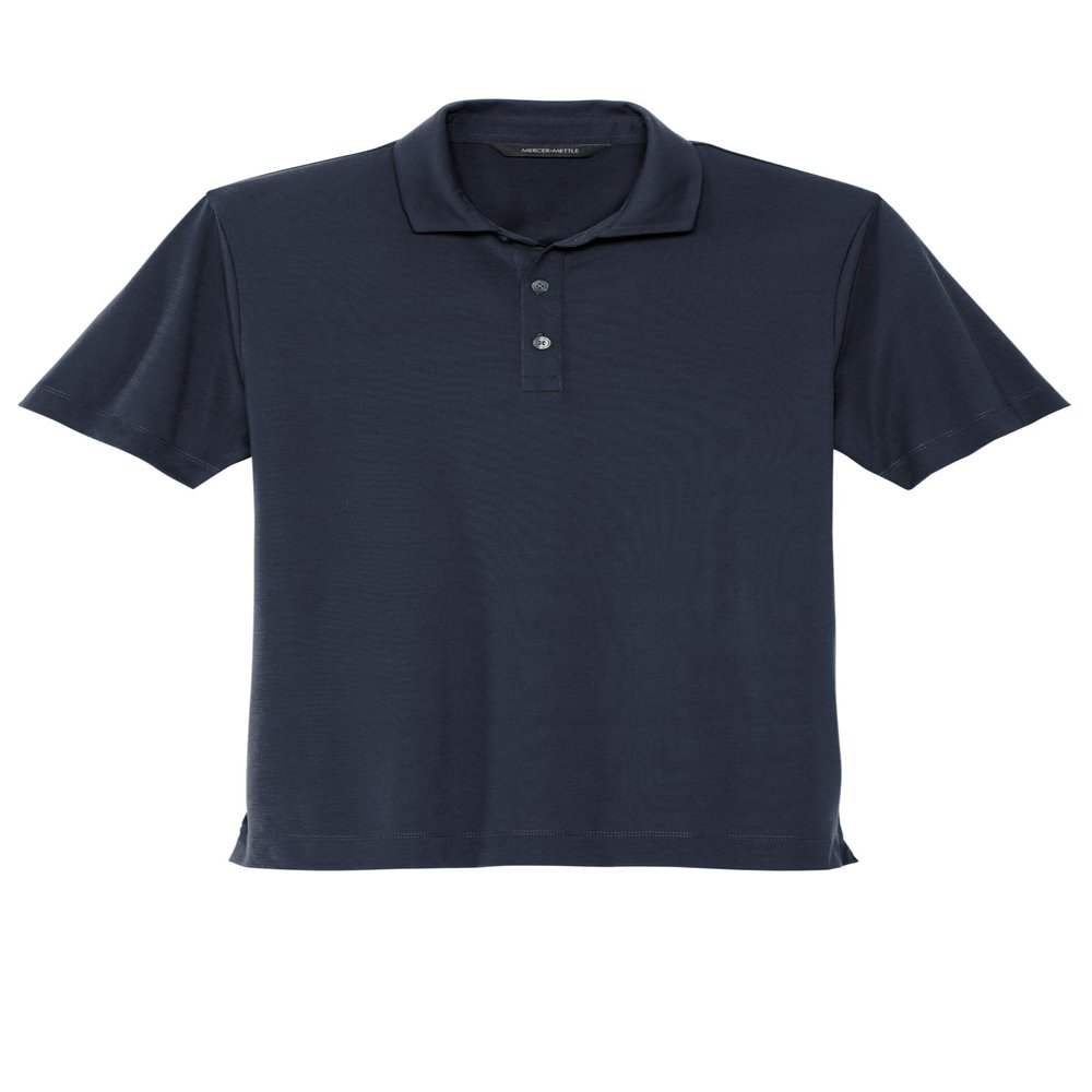 Mercer+Mettle Unisex Stretch Jersey Polo | Short Sleeve Work Polo for Men & Women, Moisture Wicking Jersey Shirt, Night Navy, 3X-Large