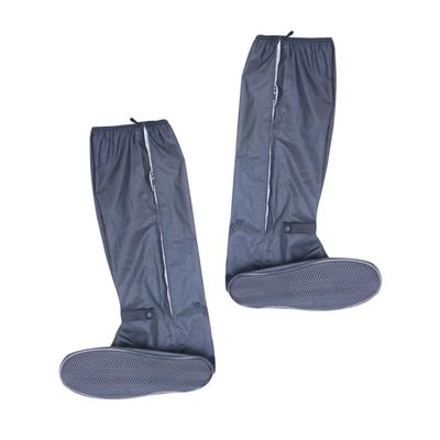 BESTYASH 1pair Thickened Overshoes for Men and Women Rainproof Shoe Covers Zipper Design Non-slip Cycling Protector for Outdoor Use