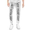 Custom Sweatpants for Men with Photo Text Bulk Custom Pants Customize Your Own Image Photo Personalized Funny Pants Design Your Own Logo Photo Customized Logo Pants X-Large White view 4
