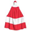 YKJJFVZ Austrian Flag Print Rogue Cosplay Adult Halloween Witch Hooded Cloak Cape Unisex Costume For Horror Parties Masquerade view 1