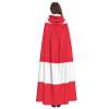 YKJJFVZ Austrian Flag Print Rogue Cosplay Adult Halloween Witch Hooded Cloak Cape Unisex Costume For Horror Parties Masquerade view 4