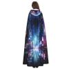 YKJJFVZ Hacker Era Print Rogue Cosplay Adult Halloween Witch Hooded Cloak Cape Unisex Costume For Horror Parties Masquerade view 4