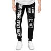 Custom Sweatpants for Men with Photo Text Bulk Custom Pants Custom Text Logo Personalized Funny Pants Design Image Logo Customized Logo Pants 3X-Large Black view 4