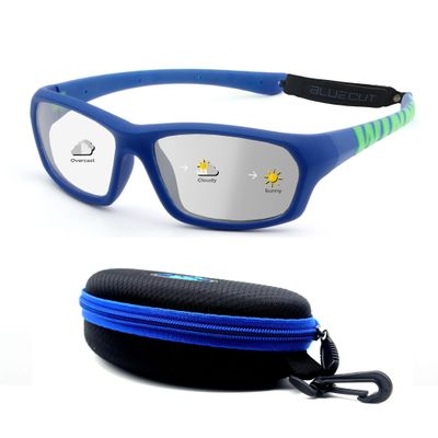 BLUE CUT Sports Protection Goggles, Photochromic Lenses Safety Glasses for Basketball, Pickleball and Outdoor Sports