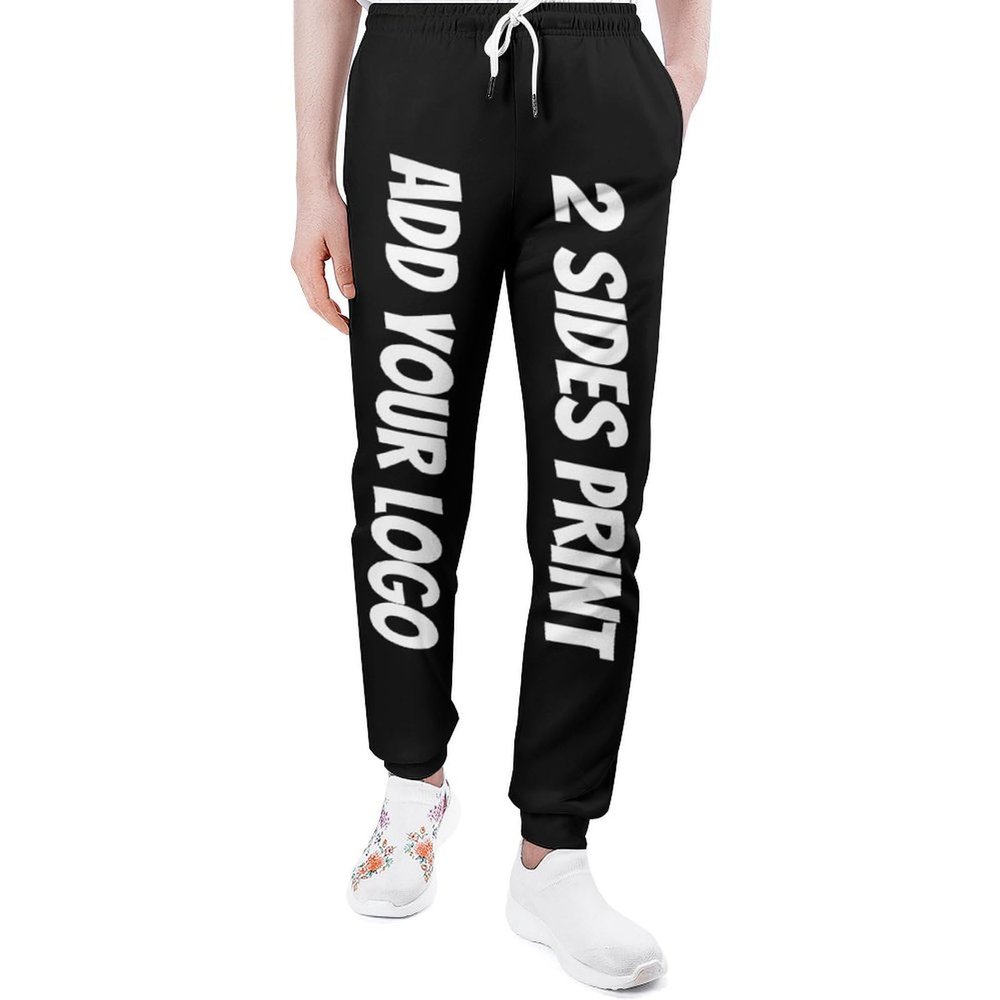 Custom Sweatpants with Photo Text for Men Make Your Own Logo Customize Logo Pants Customizable Sweatpants Customized Pant 3X-Large Black