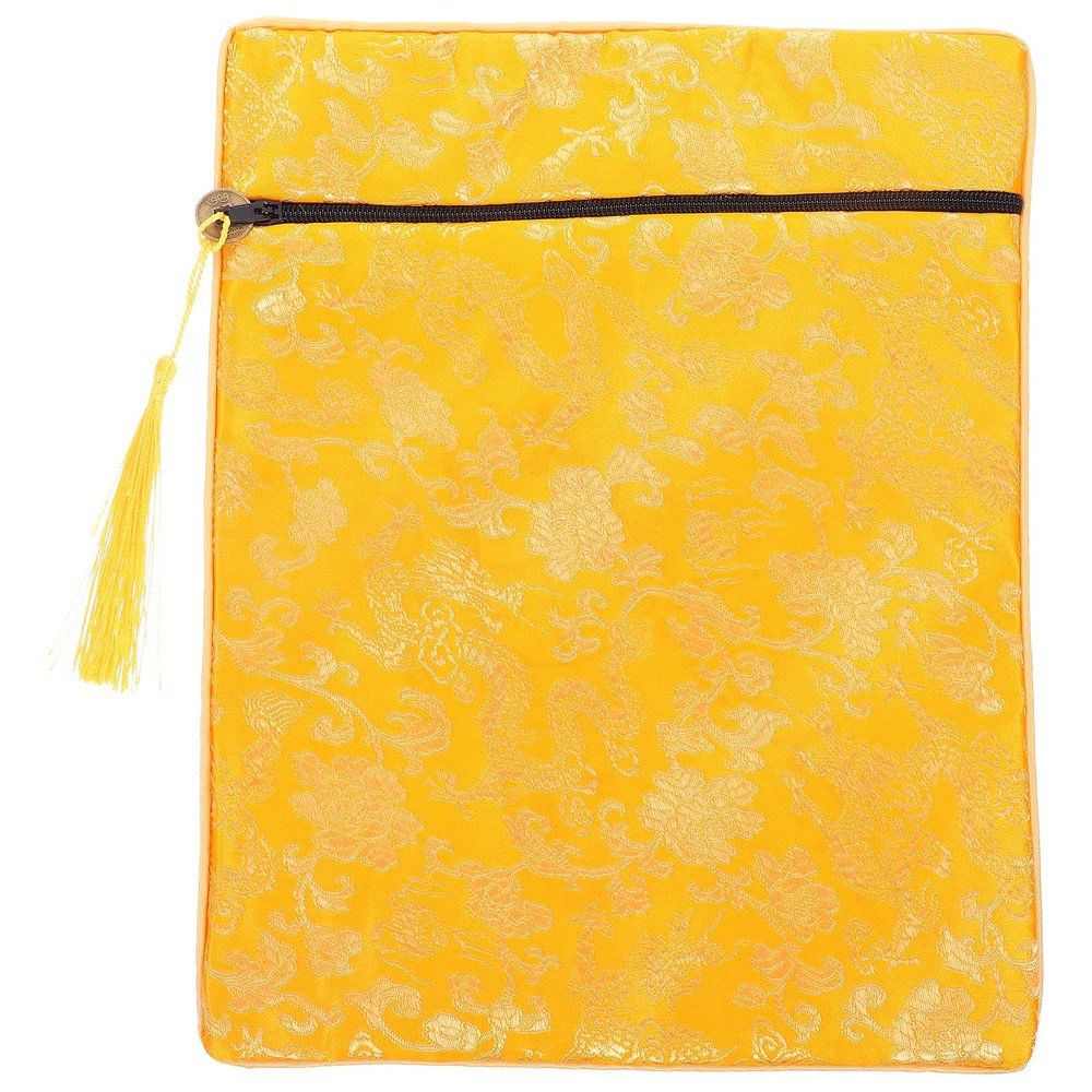 Ipetboom Book Bag for Scriptures 9.6X7.7 Inch Durable Fabric Organizer Pouch for Bible Carrying Documents and Travel with Hand-Carry Design