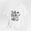 Talk Birdie to Me Shirt, Funny Golf Shirt, Golf Shirt for Dad, Womens Golf Shirt White view 4