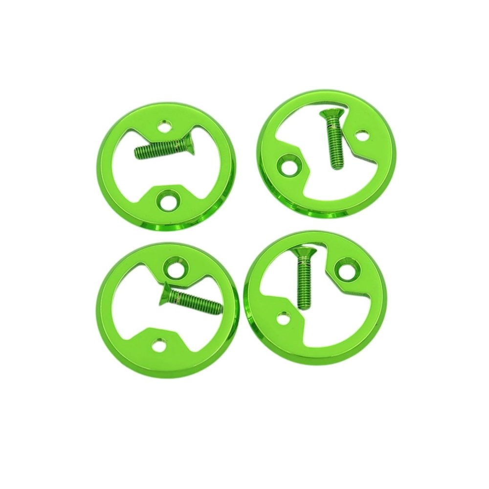 4 Pieces of Titanium Alloy Pedals and Titanium Ties Suitable for Cycling Pro MTB Bicycle Pedals and Clamps Suitable for Wahoo for SpeedPlay Comp Zero Aero NanoPCS (Green)
