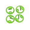 4 Pieces of Titanium Alloy Pedals and Titanium Ties Suitable for Cycling Pro MTB Bicycle Pedals and Clamps Suitable for Wahoo for SpeedPlay Comp Zero Aero NanoPCS (Green) view 1