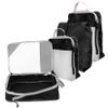 CALLARON 4pcs Expandable Compression Packing Cubes Set for Travel Luggage Storage Bags Handles for Organizing Clothes Shoes and Accessories Suitcases Black Mesh view 1