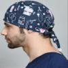 Surgical Scrub Caps for Women Men Nurse Nursing Hats Surgery Medical Head Cap Surgical Dental Hair Doctors Hospitals Head Covers Pure Cotton Tie Back Adjustable Elastic with Soft Sweat Patch Free Size view 4