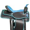SS19 Premium Synthetic Western Saddle - 10 to 18 Inch, Durable Comfy Horse Saddle with Tack Set for Pleasure Trail Rides, Horse Riding and Racing Accessories, (15" Inches Seat) view 2