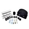 4IN1 DH Mountain Bike Road Bike roof Rack Fixed Frame Quick Release Cylinder axle Front Fork Bracket Boost 12MM 15MM 20MM (Silver Front and Rear) view 1