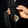 Be Burgundy Personalized Photo Tie Patch - Pack of 3 Sizes - Custom Photo Necktie Patch, Gifts for Dad, Father of The Bride Wedding Gifts, No Ironing Needed view 3