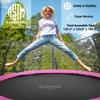 SereneLife 10ft Outdoor Trampoline with Safety Net Enclosure - Large Backyard Trampoline for Kids, Teens & Adults, Weather-Resistant Jumping Mat, Sturdy Frame, Perfect for Family Fun, 120"x120"x100.8" view 3