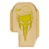 NDZ Performance Slide Cover Back Plate for Sig P365 P365X P365 XL P365 X Macro P365 Fuse 9mm .380, Custom Gold Laser Engravings on Brass, P365 Accessories - Trump Skull view 1