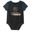 Outerstuff NHL Newborn Baby and Infant Short Sleeve Bodysuit Variety 3-Pack - Vegas Golden Knights, 3-6M view 2