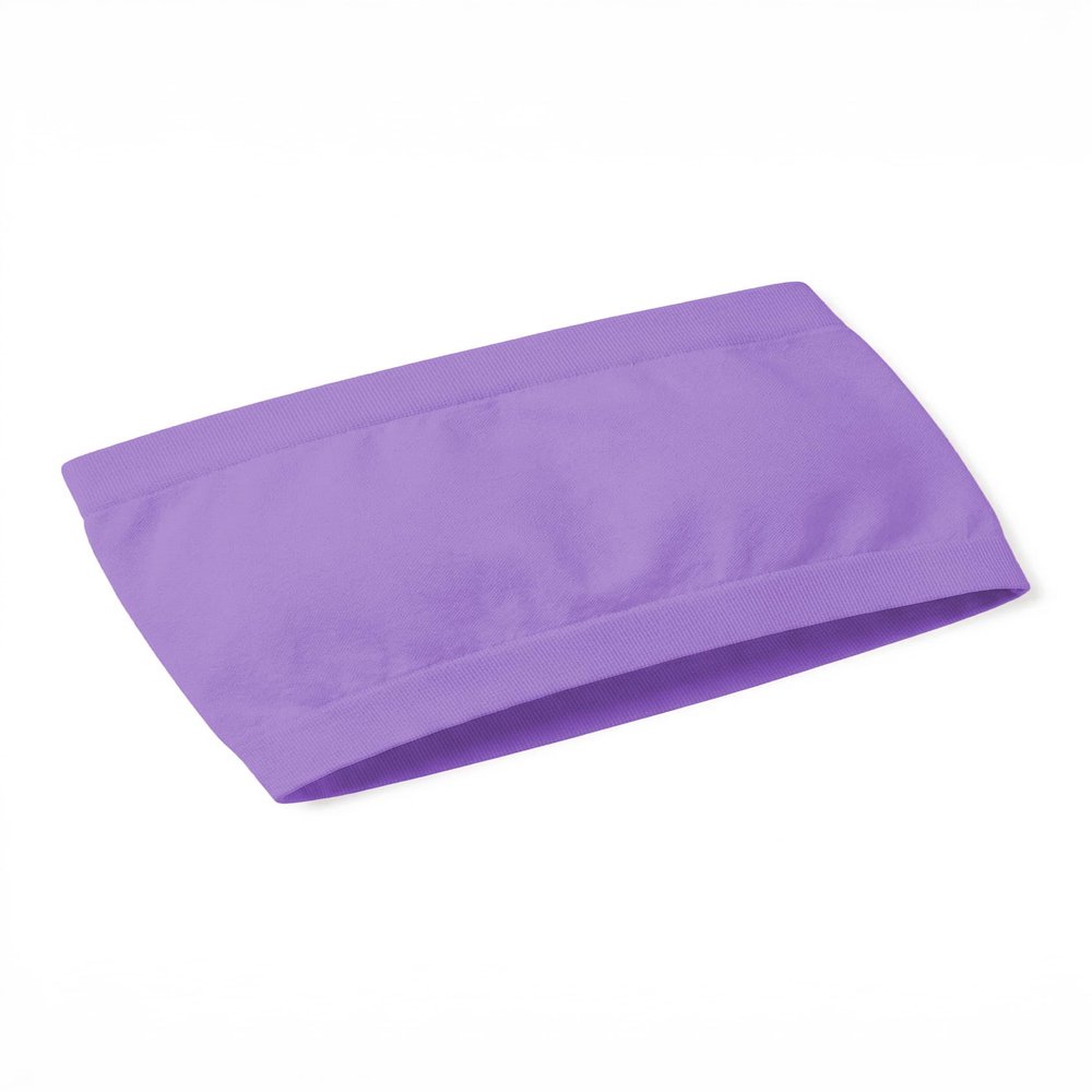 Kurve Girls Bandeau Tube Bra - Strapless Bandeau Bra,UV Protective Fabric UPF50+, Lavender, Age (9-14)