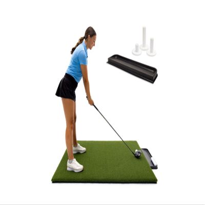 Dura-Pro 4' x 5' Perfect Reaction Golf Mat. Bonus Ball Tray and 3 Rubber Tees.