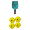 JOOLA Journey Pickleball Paddle  Fiberglass Graphite Surface for Power, Lightweight w/Increased Control - USAPA Approved, Green 10mm + JOOLA Primo Indoor/Outdoor Pickleball Balls view 1