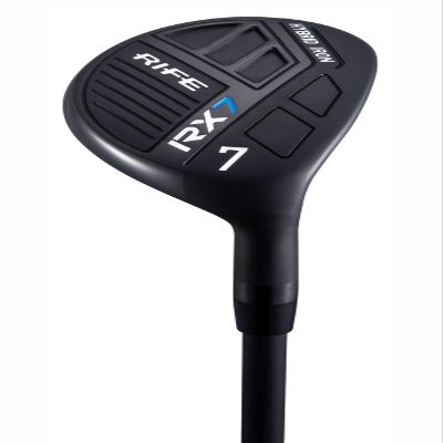 Rife Golf RX7 Tall Mens Right Handed XL Plus 1 Inch Over Standard Length Regular Flex Graphite All True Utility Hybrid Iron #7 Ultra Forgiving Golf Club