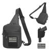 Small Tactical Sling Bag for Men CCW Sling Bag for Right&Left Hand Shoulder Holster Bag for Carry of handguns Black view 1