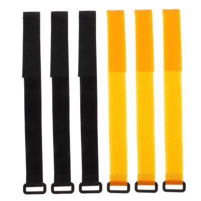Outanaya 6pcs Self-Adhesive Soccer Net Fastening Straps Hook and Tapes for Versatile Soccer Goal Net Fixing Convenient Sports Accessories