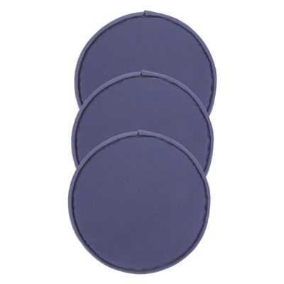 KICHOUSE 3Pcs Portable Round Outdoor Seat Cushions Camping Sitting Pads Lightweight Polyester Fiber Picnic Cushions with Dirt-Resistant Surface for Hiking Park and Travel