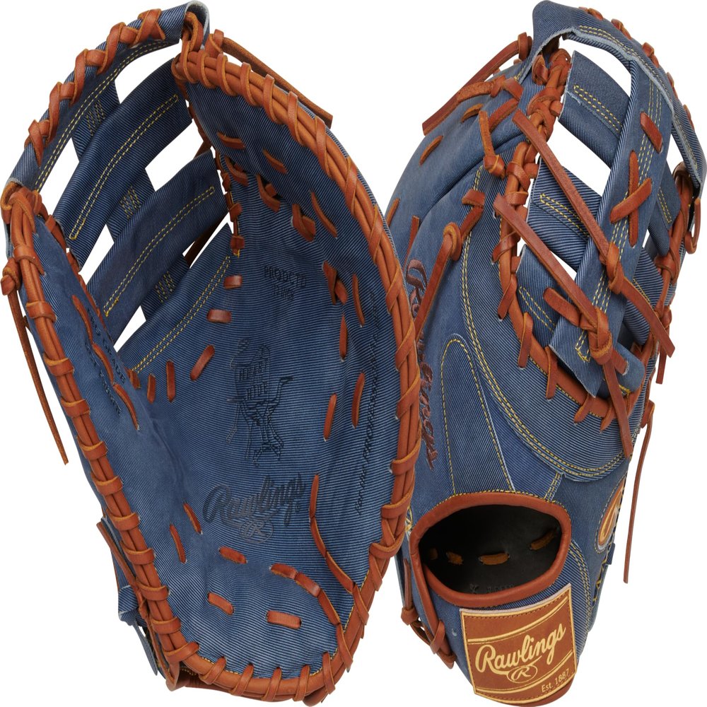Rawlings | Limited Edition Denim Series | Heart of The Hide | 13" First Base | Right Hand Throw