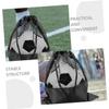 SKISUNO 1pcs Basketball Storage Backpack Drawstring Closure Portable Carrier Bag for Football Volleyball and Sports Equipment for Training and Recreation view 3
