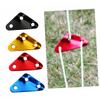 NULYLU 12Pcs Blue Aluminum Alloy Camping Tent Rope Buckles with Anti-Slip Wind Rope Adjusters for Outdoor Tent and Tarp Cord Tightening Corrosion-Resistant Fasteners for Hiking and Backpacking view 2