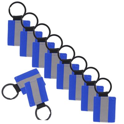 OHPHCALL 10pcs Safety Reflective Keychain Tag for Backpacks Reflective Gear for Men Key Tags Reflectors Night Walking Gear Stylish Pendant Keychain