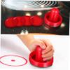 BCOATH Ice Hockey Game Accessories 60mm Red 2 Velvet Pads 2 51mm Balls 4/Bag Hockey Paddle Replacement Pack view 2