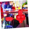 BCOATH Ice Hockey Game Accessories 60mm Red 2 Velvet Pads 2 51mm Balls 4/Bag Hockey Paddle Replacement Pack view 3