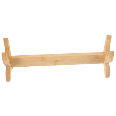 VANZACK 1set Wooden Flute Display Rack Horizontal Holder for Flutes and Household Collection Stand Multi-purpose Wooden Display Stand for Home Decor