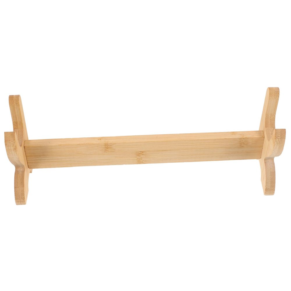 VANZACK 1set Wooden Flute Display Rack Horizontal Holder for Flutes and Household Collection Stand Multi-purpose Wooden Display Stand for Home Decor