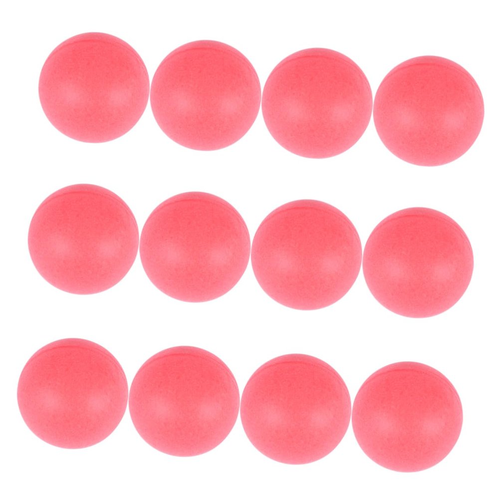 OHPHCALL 60pcs Durable Table Tennis Balls for Indoor and Outdoor Sports Seamless Design Lightweight and Easy to Carry for Beginners and Family Fun Red