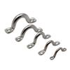Parliky 10pcs Quality Stainless Hump Shape Boat Handles Plate Staple Ring for Boating Accessories view 1