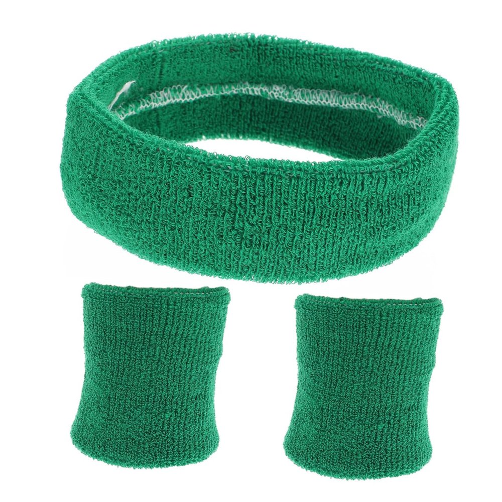 CORHAD Men's Sports Headbands Set Wristband Sweat Band for Golf Tennis Basketball Volleyball Yoga