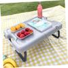 PHENOFICE Outdoor Portable Camping Table Lightweight Compact Design for Hiking Beach BBQ Picnic Outdoor Activities Easy to Store Carry Spacious Top for Food Essentials view 2