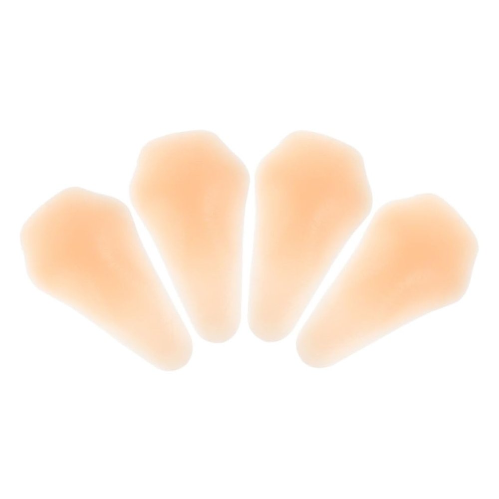 BRIGHTFUFU 4pcs Protective Silicone Knee Pads for Skating Adhesive Knee Brace Quality for Adult Youth Girls Breathable Design